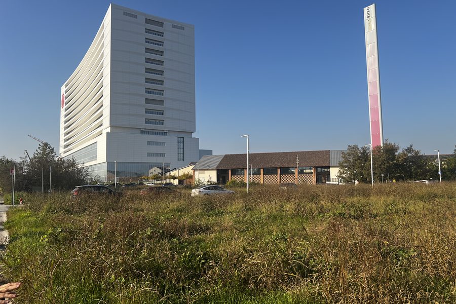 Area del Parco MIND con le torri di Milano sullo sfondo